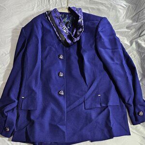 Vintage Emily Plus Size 18W 2pc skirt suit with blouse